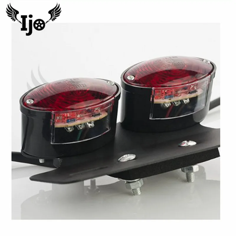 červená LED osvetlenie dvojité objektív moto indikátor blinker pre harley Davidson sportster motorke brzdové svetlo motocykel zadné svetlo