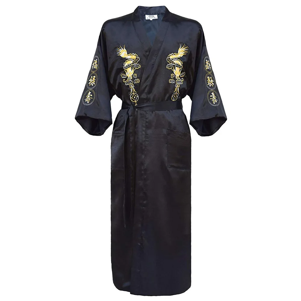 Čínsky Nightgown Nightdress Tradičný Odev Kimono Vaňa Šaty oblečenie pre voľný čas Sexy Ženy, Výšivky Dragon Šaty Plus Veľkosť 3XL