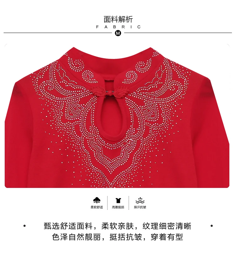 Čínsky štýl, Dlhý rukáv T shirt Ženy, Nový Stand-up golier Módne Duté z tričko Slim Bežné Black Red Ženy Topy