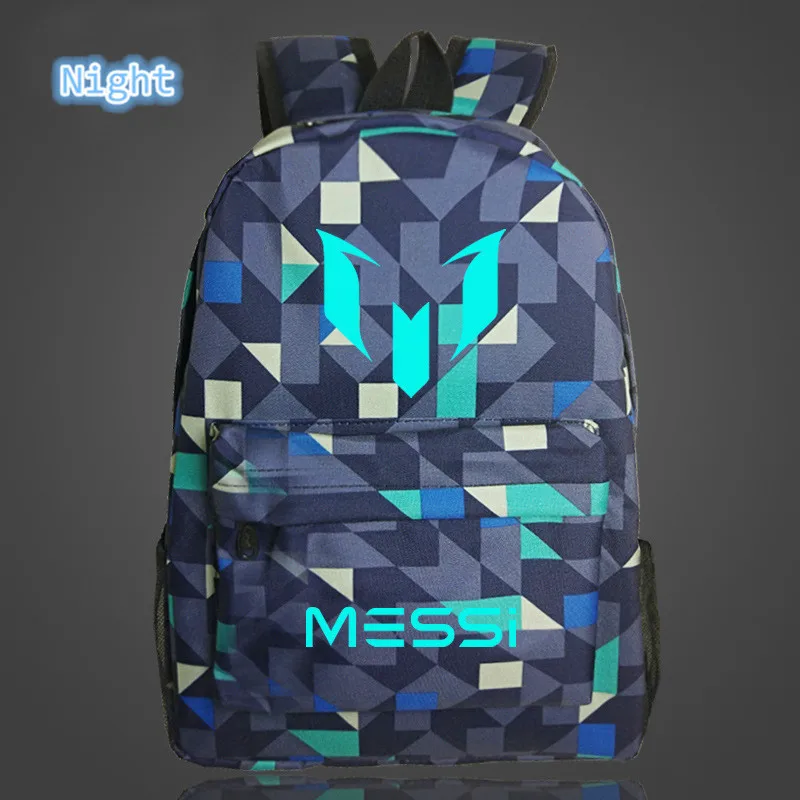 Škola Ramená Futbalové Tašky Messi Logo Tlač Svetelná Batohy Pre Deti Detský Cestovné Mochila
