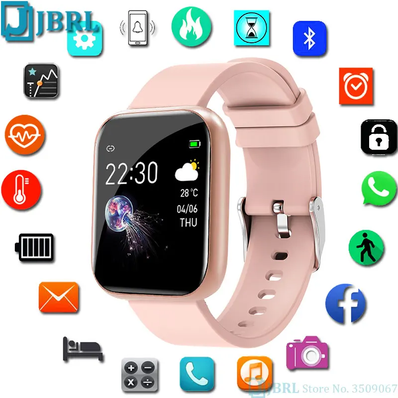Šport Smart Hodinky Muži Ženy Smartwatch Pre Android IOS Elektronika Smart Hodiny Fitness Tracker plne Dotykový Bluetooth Smart-hodinky