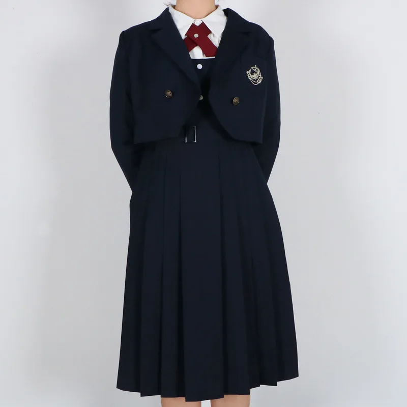 Študenti Dlhým rukávom Školské Uniformy Japonsko A Južná Kórea Jk Oblek+šaty+kravatu Junior High School Chlapci A Dievčatá Študentov Oblek