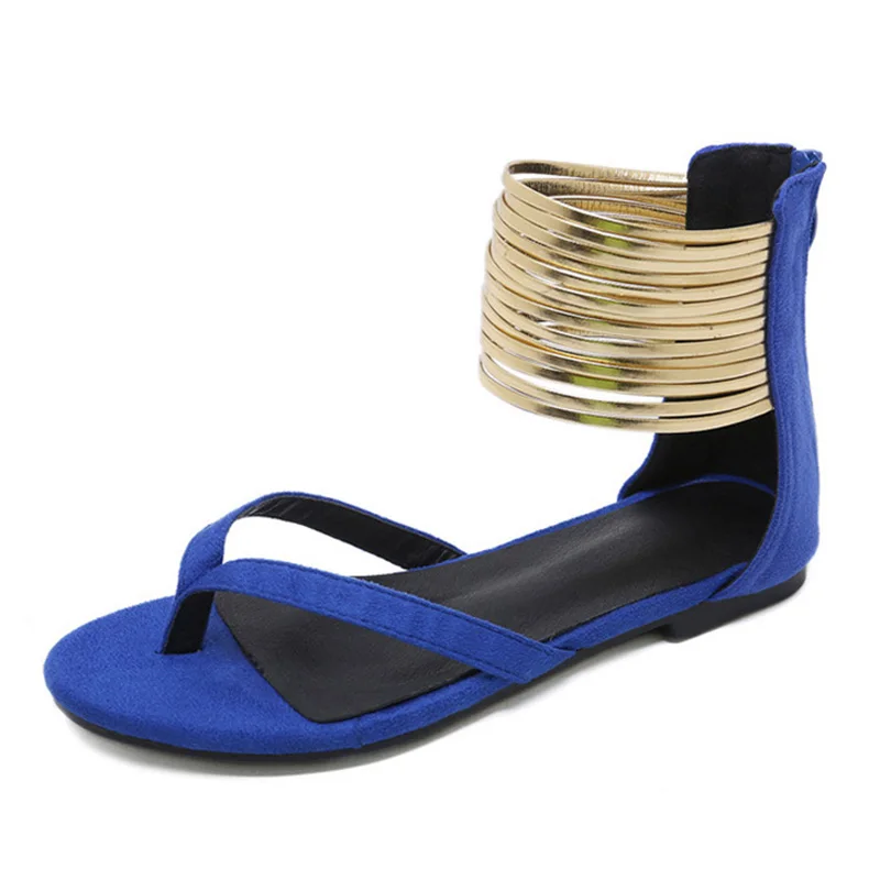 Ženy Sandále 2019 Módne Gladiator Flip Flops Sandále Letné Topánky Žena Bežné Rímsky Štýl Ploché Sandále Pláži Chaussures Femme