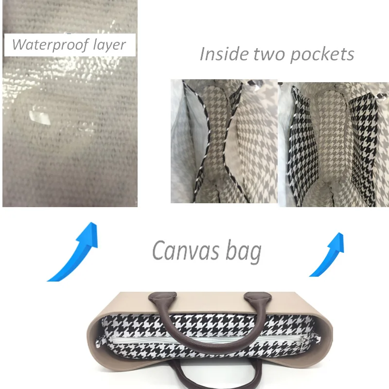 Ženy tašky Klasické Veľké rozmery vložky (O&O ruky tašku pláži silikónové dámske kabelky Veľké veľkosti pre Obag štýl tašky správu kabelka