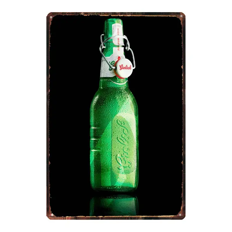 【YZFQ] vyzýva Grolsch Pivo Ležiak Dekoratívne Známky holandské Pivo Kovové Dosky Na Stene Panel Home Art Reštaurácia Dekorácie 30X20CM DU-9120B