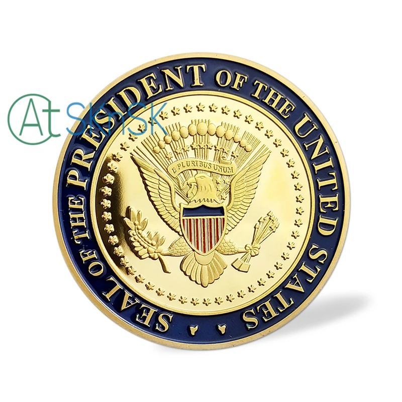 1/3/5/10pcs Pečať 45th Prezident Spojených Štátov Amerických Donald Trump Pozlátené Mincí, Zberateľských Darčekov, Suvenírov