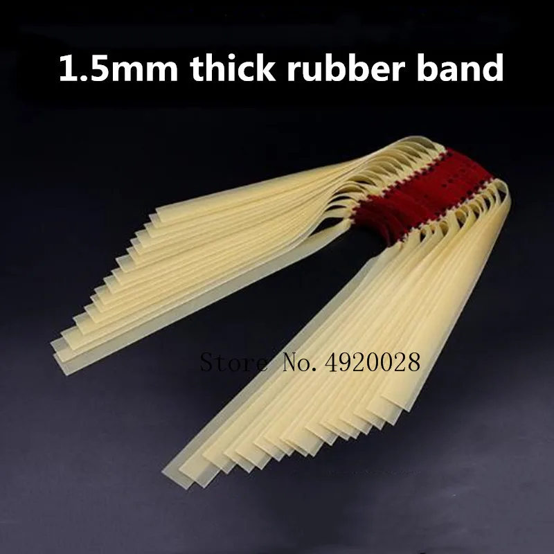 1,5 mm, vysoká kvalita prak lov gumičky ploché gumička v tradičnej prírodnej gumy skupiny bungee gumička 2020