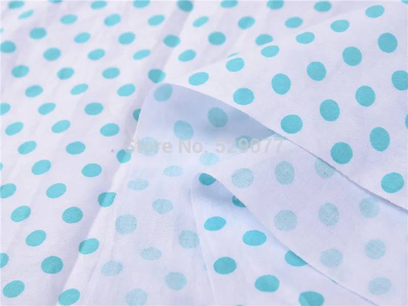1 meter biele plátno modré bodky bavlnené Tkaniny Pre Šitie HOBBY Ručné bytový Textil mini bodky Série Big patchwork prešívanie tkaniva