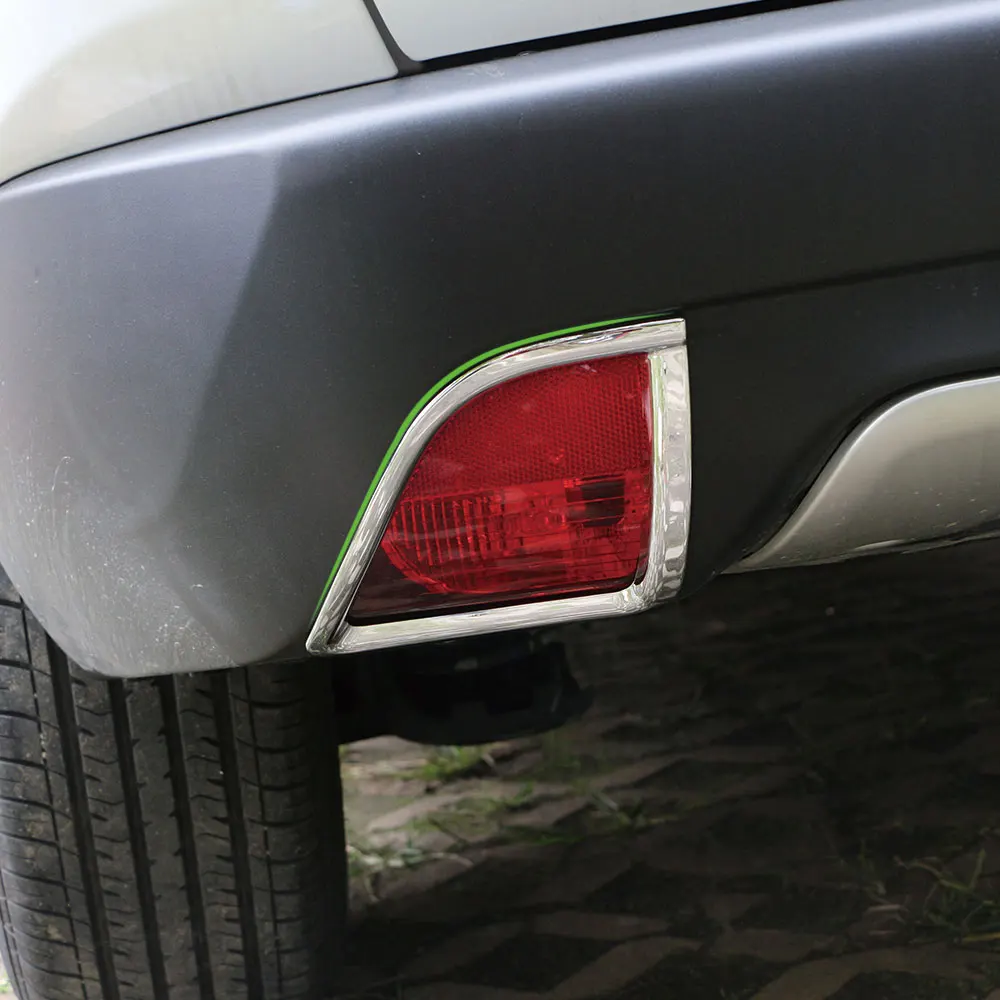 1 PÁR ABS Chrome Auto Zadné Hmlové Svietidlo Kryt na Čítanie Rám Nálepka pre Peugeot 2008 Rok 2013 2016 Príslušenstvo