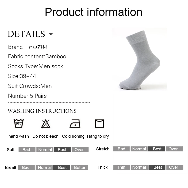 10 párov Lete pánske Bambusové Vlákno Ponožky Pre Mužov Business Bežné Šaty Ponožky Bavlna Muž Vysoko Kvalitné Čierne Ponožky Dlho Na Darček