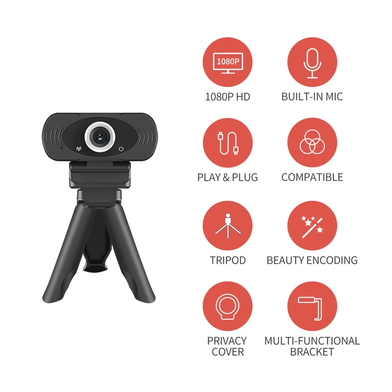 1080P Webkamera S Mikrofónom, IMILAB 2MP HD USB Webkamery Hrať A Zapojte pracovnej Plochy Notebooku, Smart Tv Pre Streaming Videa Volanie Confere