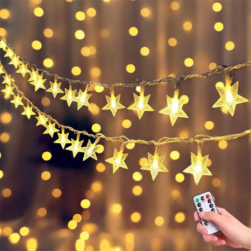 10M 6M LED Vianočné Hviezdy String Rozprávkových Svetiel Batérie/USB Remote Indoor/Outdoor Vence Pre Domáce Svadobné Party Nový Rok Dekor