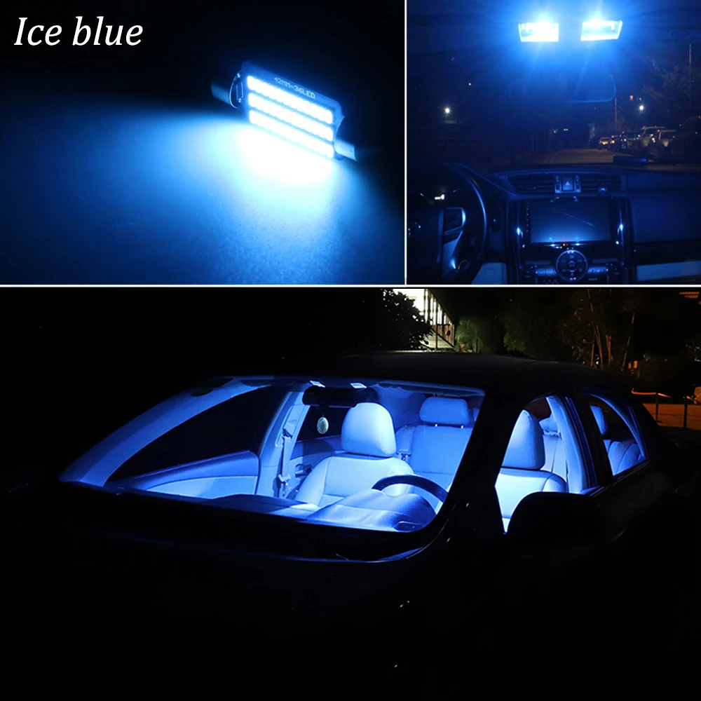 10Pcs Biela, Canbus Auto LED Žiarovky Na Renault Megane 1 I MK1 LED Interiér batožinového priestoru špz Svetlo Lampy Kit (1995-2003)