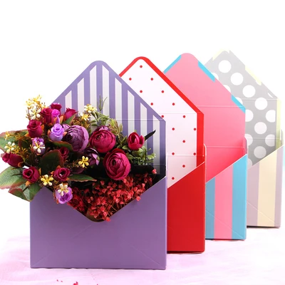 10PCS Mini typu obálky box tvorivé kórejský kvetinové kytice kvetinový ručne skladaný darčeka Valentína kvet políčko