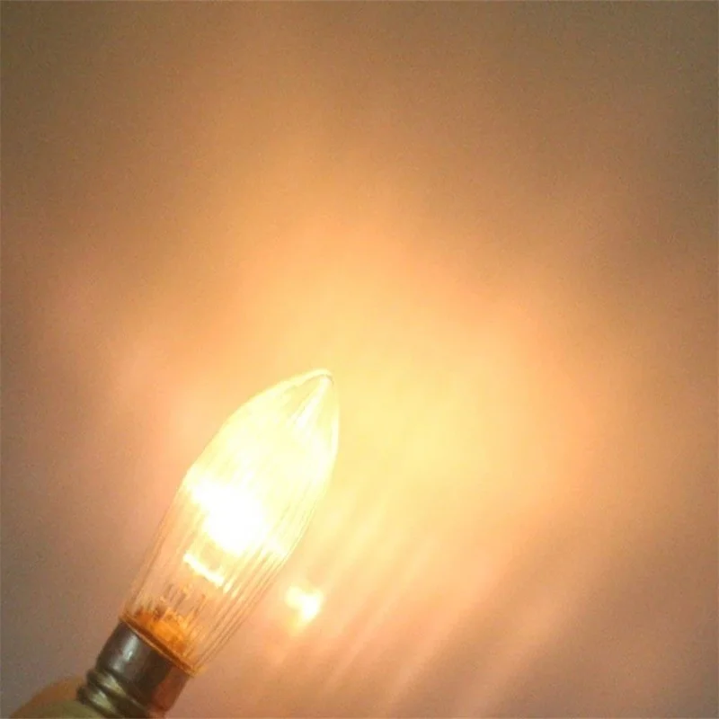 10pcs/pack E10 Náhradné LED Žiarovka Sviečkové Žiarovky pre Ľahké Reťazce 10 V-55 V AC pre Kúpeľne, Kuchyne Domov Žiarovky Dekor