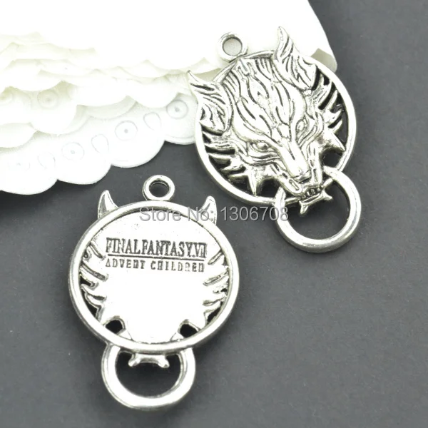 10pcs Starožitné kovové tibetskej strieborné prívesky vlk šperky konektory pre diy náhrdelník náramok šperky zistenia 40*26 mm Z42873
