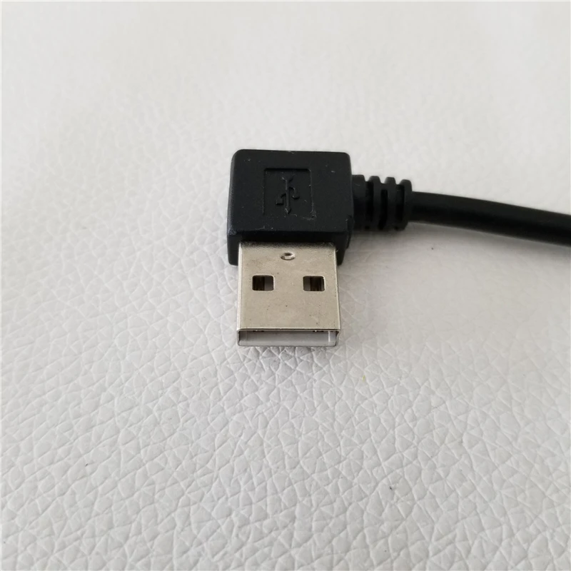 10pcs/veľa 90 Stupňov Doľava Šikmého USB 2.0 Dátový Kábel Mužov a Žien Rozšírenie Drôtu 10 cm 25 cm 40 cm