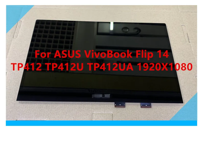 14,0 LCD de la Asamblea de pantalla táctil para el Pre ASUS VivoBook Flip 14 TP412 TP412U TP412UA 1920*1080 N140HCA-EAC