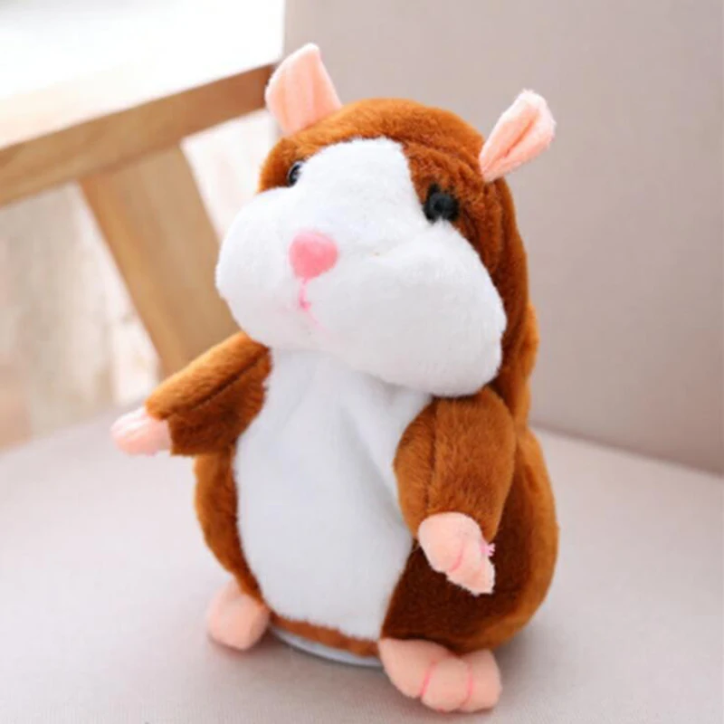 15 cm roztomilá Hovoriaci Škrečok Hovoriť Hovoriť myši Zvukový Záznam Opakovať Plnené Plyšové Zviera Škrečkov, Vzdelávacie Hračky pre Deti Darček