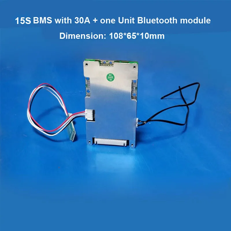 15S Li-ion Batéria Intelligent Smart BMS s funkciu Bluetooth a PC softvér UART PCB komunikácia s 20A 40A 60A prúd