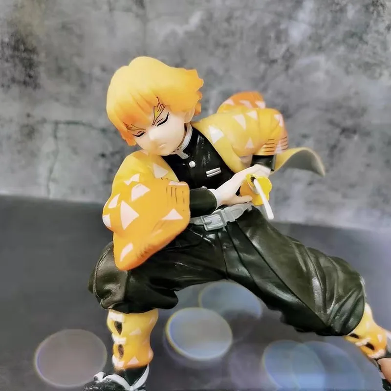 18 cm Anime Démon Vrah: Kimetsu č Yaiban Akcie Obrázok Boj proti verzia Agatsuma Zenitsu Obrázok Zber Model Hračka bábika dary
