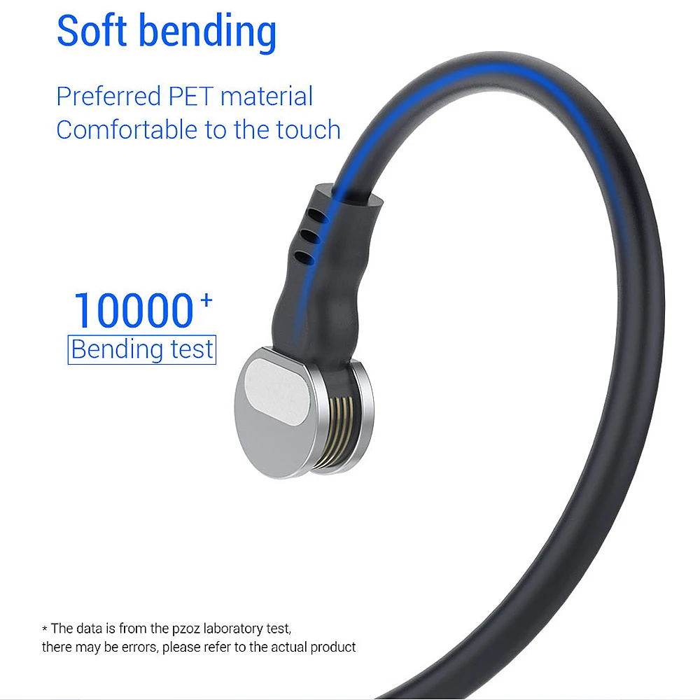 180 Stupňov Možnosť Rotácie Magnetické Kábla 2.4 Rýchle Nabíjanie Synchronizácia Prenos Dát Pre IPhone Samsung Xiao Magnet Nabíjanie Káble