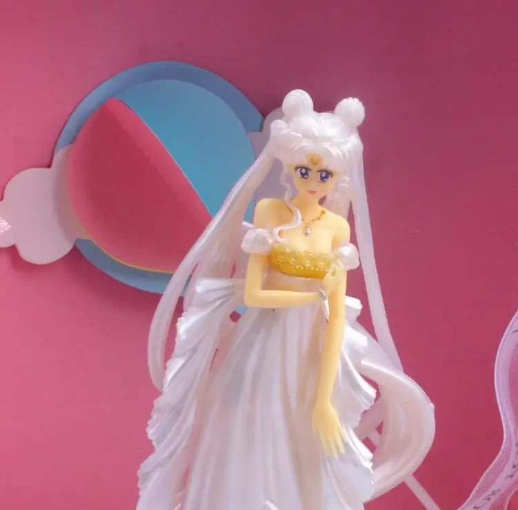 1pc Krásne 15 cm Sailor Moon Šaty Kráľovná Tsukino Usagi Akcie Obrázok PVC Svadobné Šaty Kolekcie Model Hračky, Vianočné Dievča, Darček