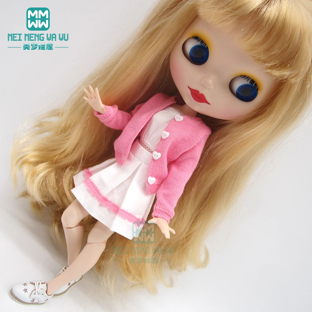 1pcs Blyth Doll Oblečenie, Sveter sveter, sukňa, uzáver pre Blyth Azone OB23 OB24 1/6 bábika príslušenstvo