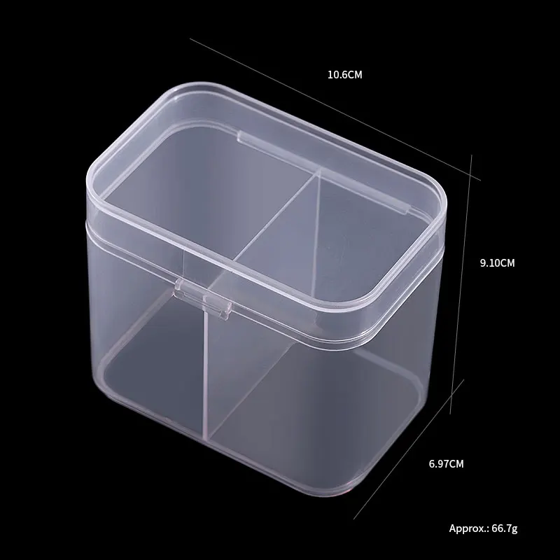 1Pcs Transparentné Skladovanie Boxs na Nechty Umenie 2021 Nechtov Uterák Skladovanie Módne Vysokou Kapacitou Bavlna Kus Poľa