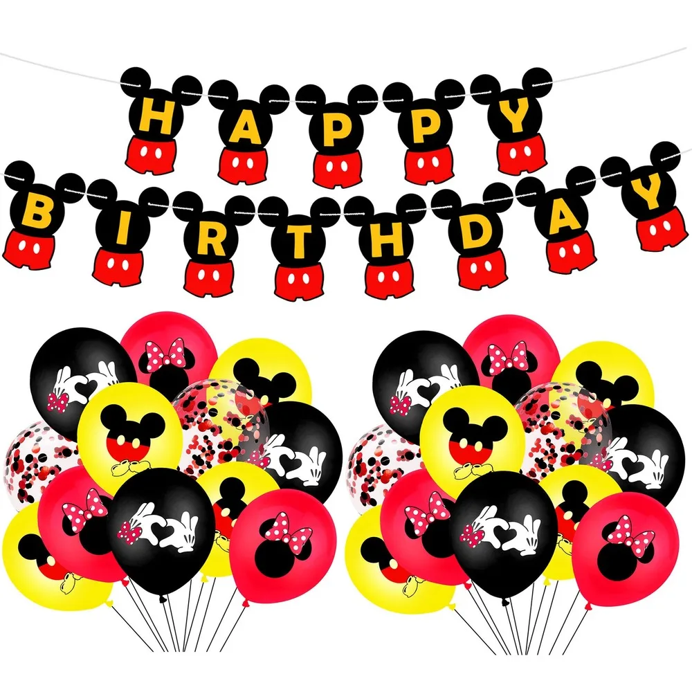 1set Minnie Latexové Balóny Tému Mickey Mouse Narodeninovej Party Dekorácie, Detské Sprcha Dekor Deti Strany Mickey Balloon Air Globos
