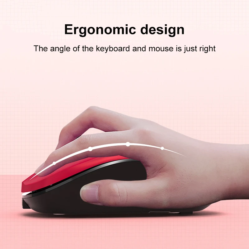 2.4 G Wireless Gaming Keyboard Mouse Combo Tichý Tlačidlo Spoplatnené Klávesnice a Myši Nastaviť Na Notebooku Macbook PC Gamer Počítača