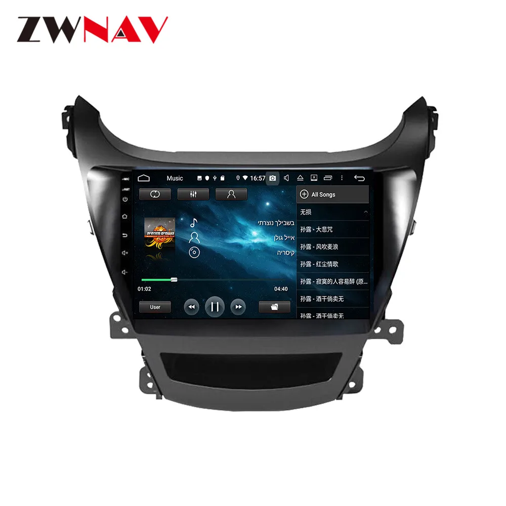 2 din Android 9.0 Auto Multimediálny prehrávač Pre Hyundai Elantra-2016 car Audio rádio stereo GPS navigácie vedúci jednotky autostereo
