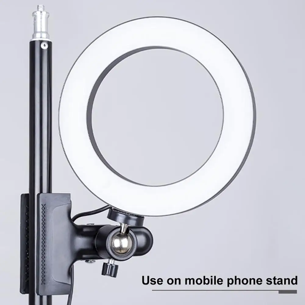 20 cm LED Selfie Krúžok Svetlo Telefón Počítač Jas Nastaviteľný Vyplniť Svetla S Klip Stojan Na Mobilný Telefón, Fotoaparát Live Stream