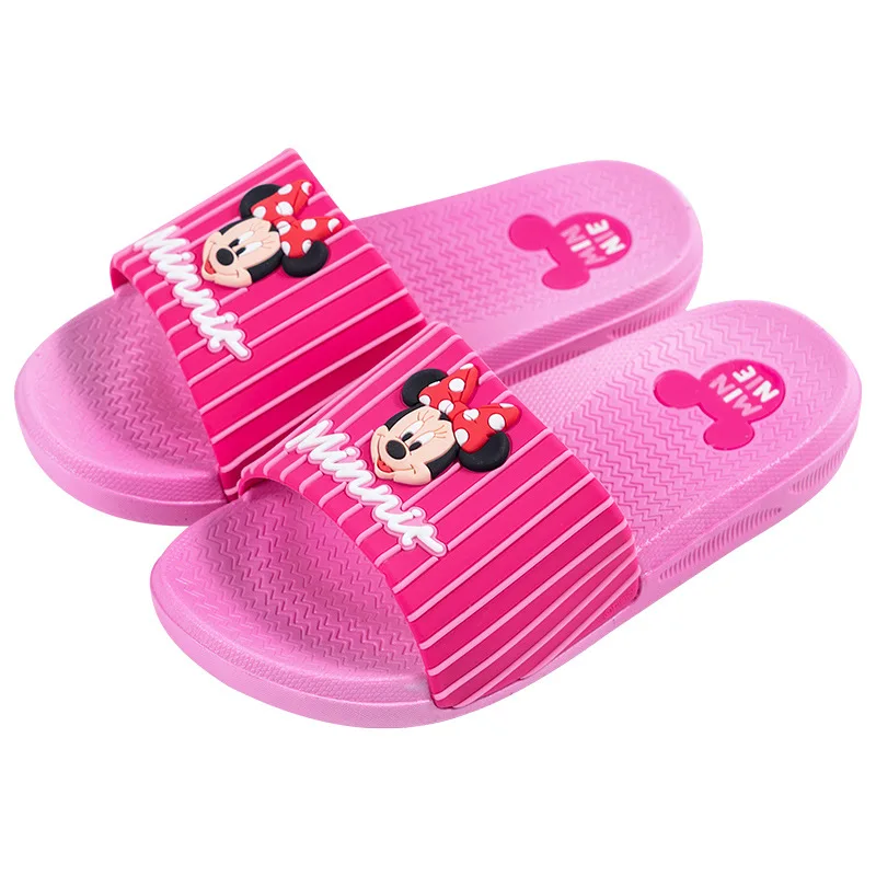 2019 Disney lete nové kreslené sandále a papuče domov rodič-dieťa vnútorné papuče non-slip deti mickey presuňte 26-40