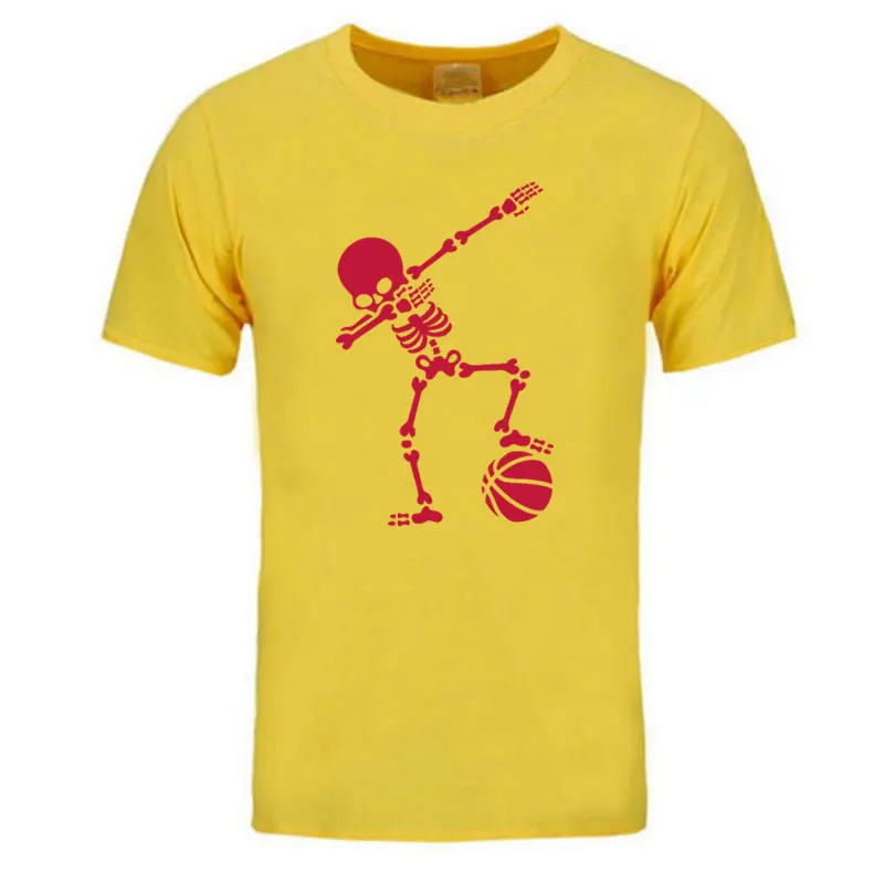 2019 lete Hip Hop Dab Dabbing Kostra Futbalista Basketballer T Shirt Mužov Bežné Bavlnené Krátke Vtipné Vytlačené T-shirt