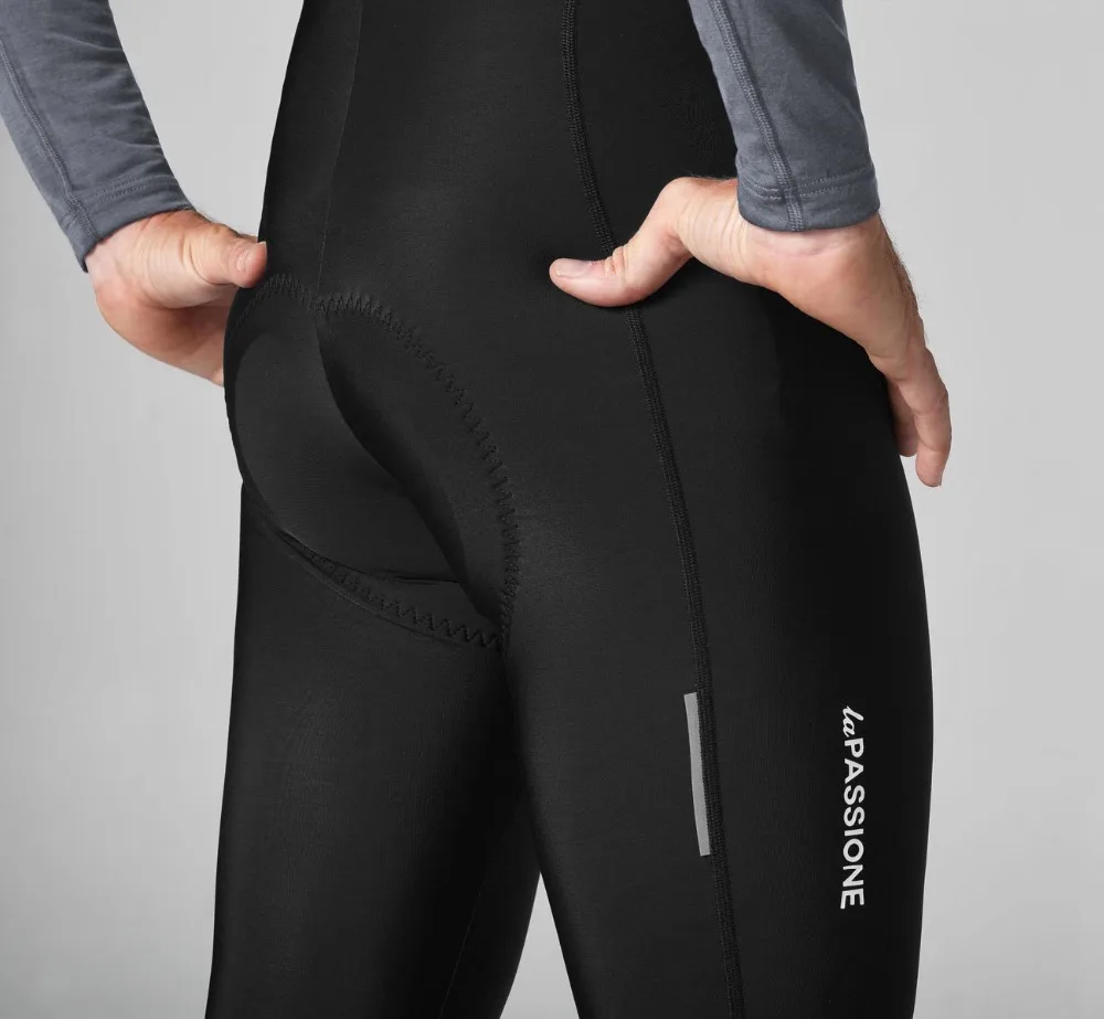 2020 Black thermal fleece Zimné nohavice s náprsenkou šortky cyklistické nohavice s vysokou hustotou Pad vysoko kvalitnej tkaniny na dlhý čas jazdy