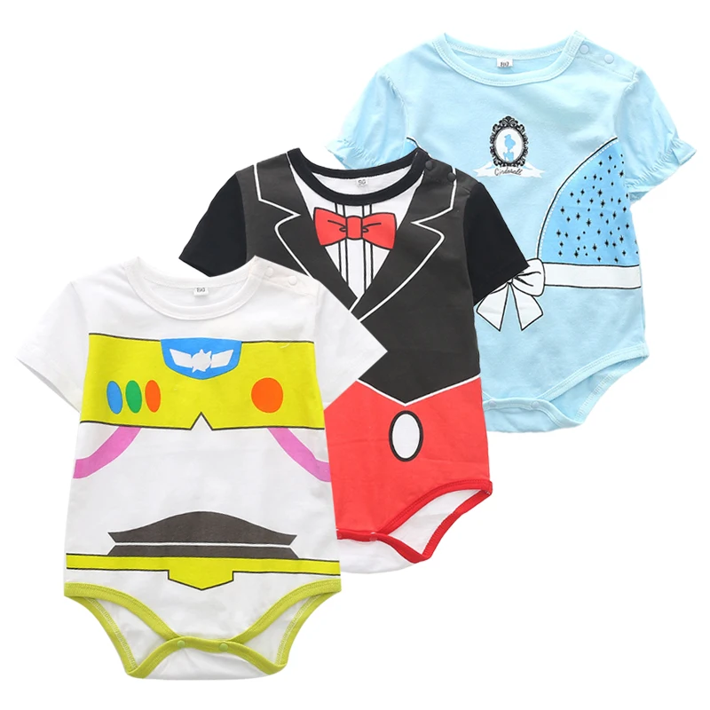 2020 Lete Novorodenca Chlapci Dievčatá Kojenecká Romper Jumpsuit Oblečenie Oblečenie Batoľa O Krk Pulóver Romper Oblečenie New Horúce