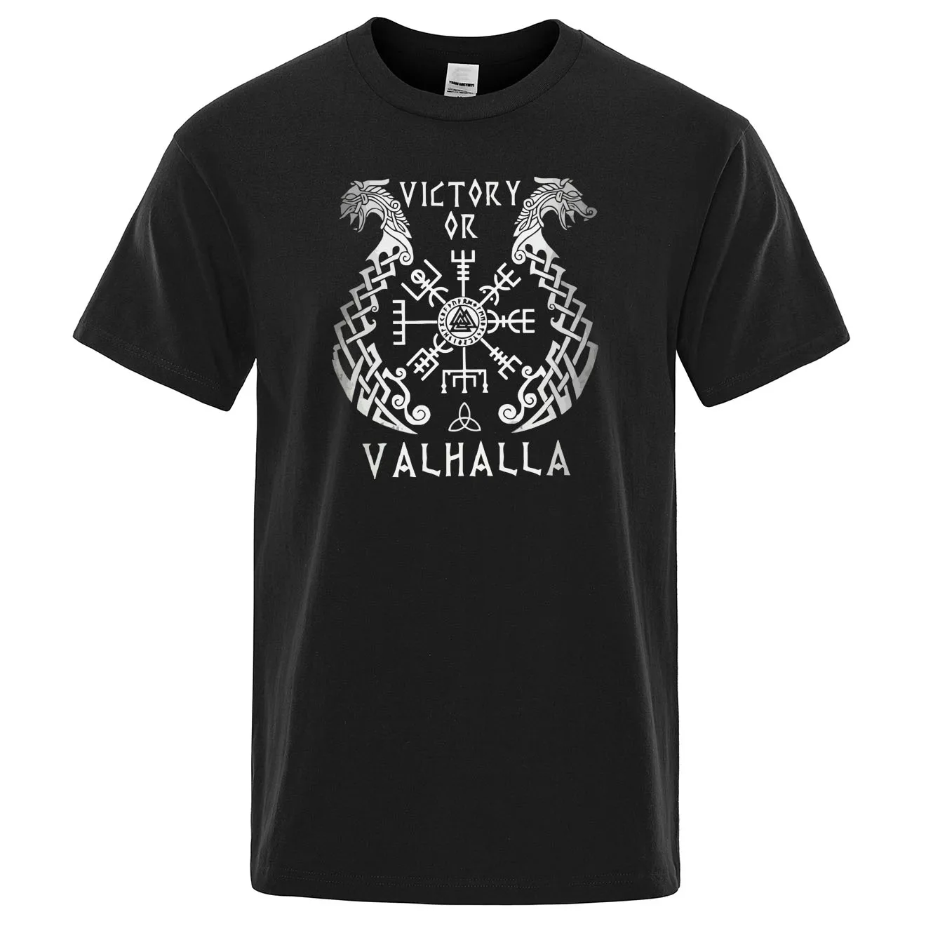 2020 Lete Print T shirt Mužov Krátky Rukáv Viking legenda T-Tričko Retro Classic Tee Tričko Valhalla Odin Topy Pánske Bavlnené Tričko