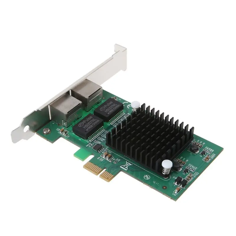 2020 Novej karte PCI-Express Dual Port 10/100/1000Mbps Gigabit Ethernet Kartu Server Adapter NIC EXPI9402PT Radič Intel 82571