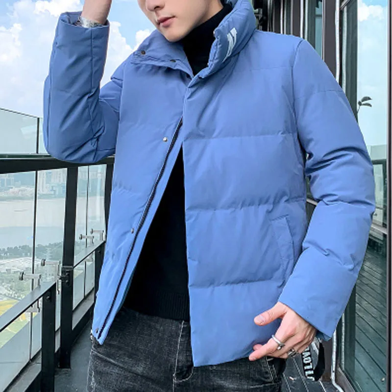 2020 nové bavlna-čalúnená bunda pánske kórejský zimná bunda teplo a zahusťovanie trend mužov príležitostné celý zápas pekný stand-up co