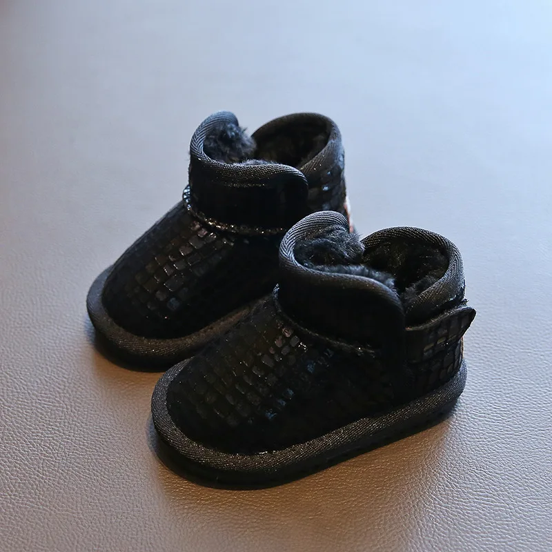 2020 nové zimné deti sneh topánky, detská obuv batoľa topánky 1-3 rokov bežné baby soft-soled hrubé topánky