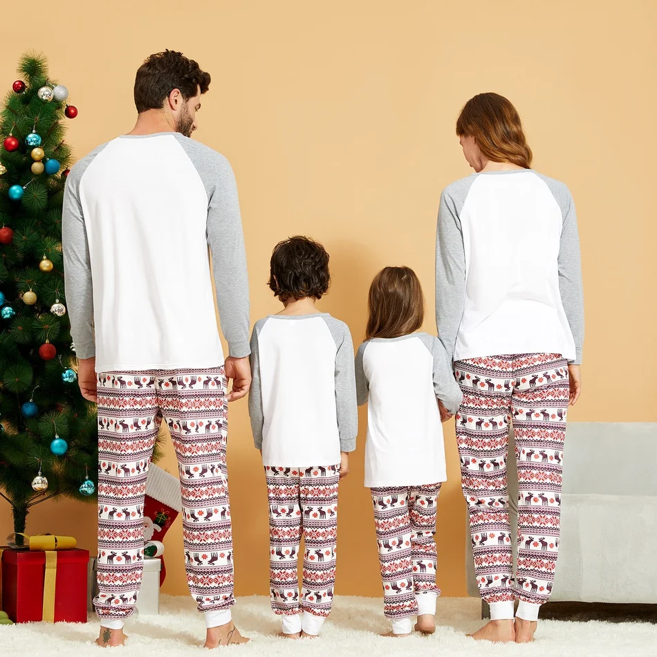2020 Nové Zodpovedajúce Rodinu Vianočné Pyžamo Nastaviť Módne Vianoce Jeleň Vytlačené oblečenie pre voľný čas na Otec, Mama, Deti Baby