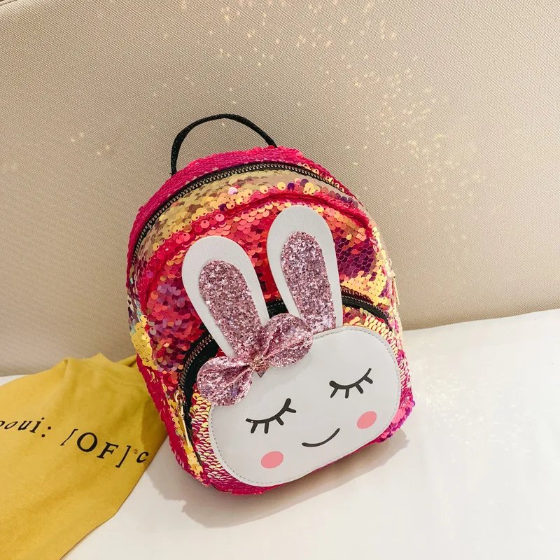 2020 nový príchod detské lesk školské batohy dievčatá krásne štýl králik cartoon batoh deti tašky