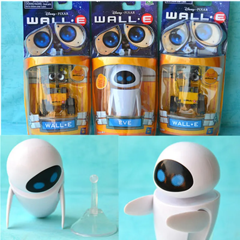 2020 Nový príchod Wall-E Robot Wall E & EVE PVC Akcie Obrázok Zber Model Hračky, Bábiky S BOX