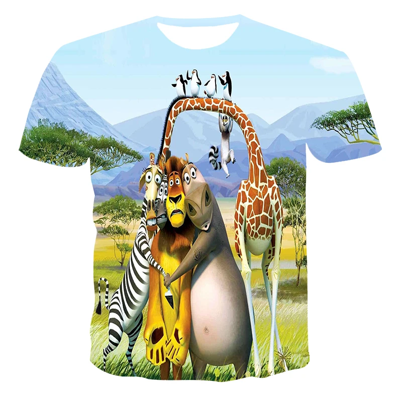 2020 populárne nové zviera, dizajn, 3D tlač T-shirt pánske univerzálne T-shirt osobnosti okolo krku s-6xl
