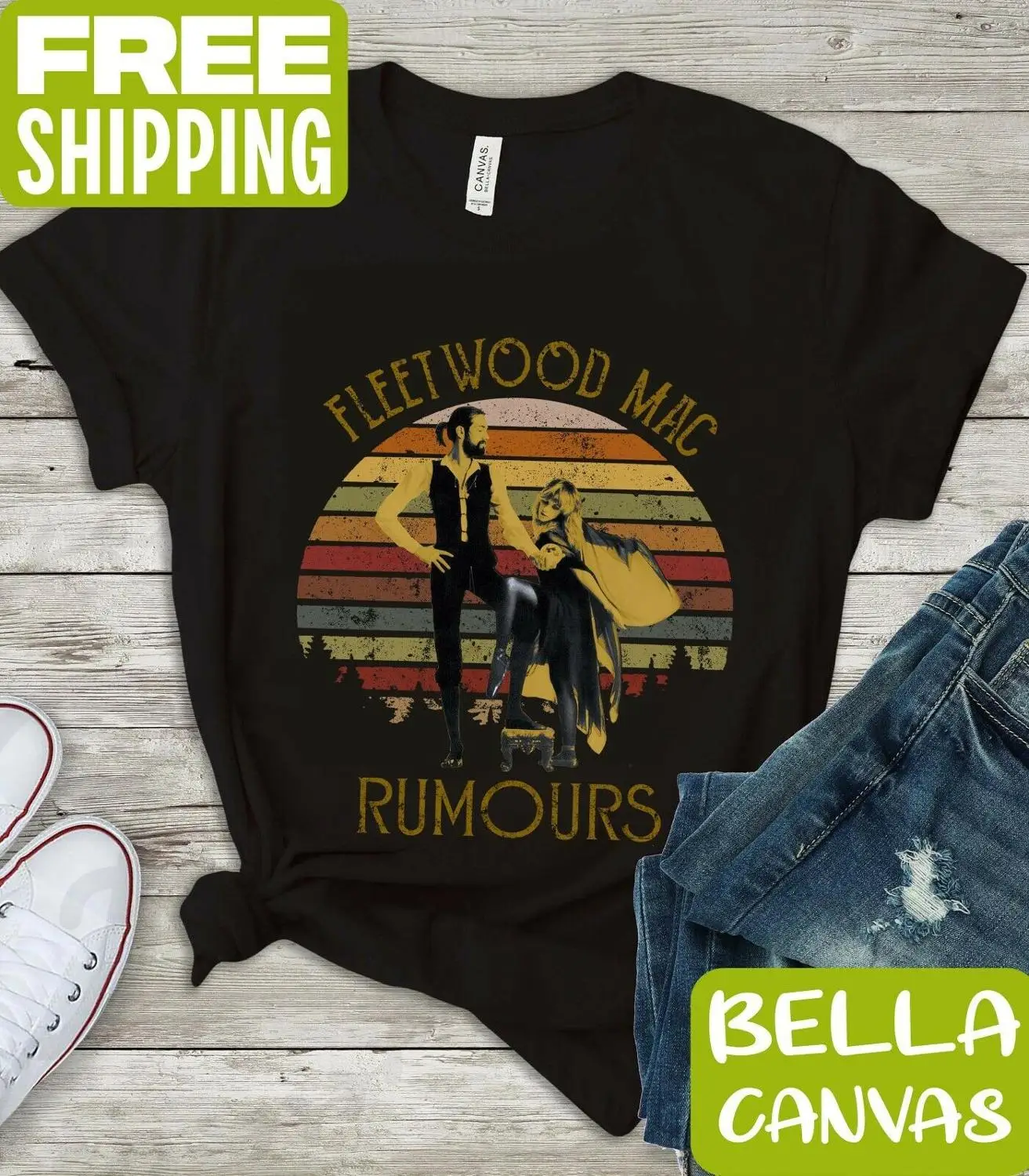 2020 Stevie Nicks Fleetwood Mac Chýry T-Shirt Vintage T Tričko Bavlna pánske Mikiny