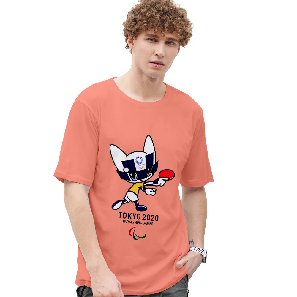 2020 Tokio Olympijské Hry 3D Tlač T-shirt Letné Módy Bežné Okrúhlym Výstrihom, Krátky Rukáv Populárnej Japonskej prvok Streetwear