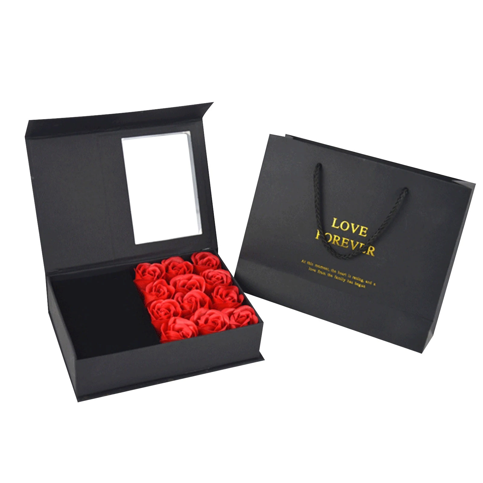 2020 Večný Mydlo Ruža Darčeka Exqusite Valentín Ruže Darčeka Rose Šperky Box Manželstva Krúžok Šperky, Darčekové Krabice Držiteľ