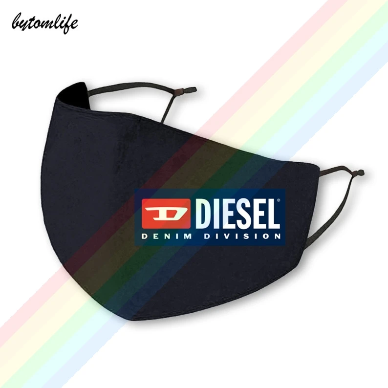 2021 Módne Úspešné Obývacia Diesel Logo Tlač Bežné Maska Umývateľný Priedušná Opakovane Vodotesný, Prachotesný Bavlna Maska