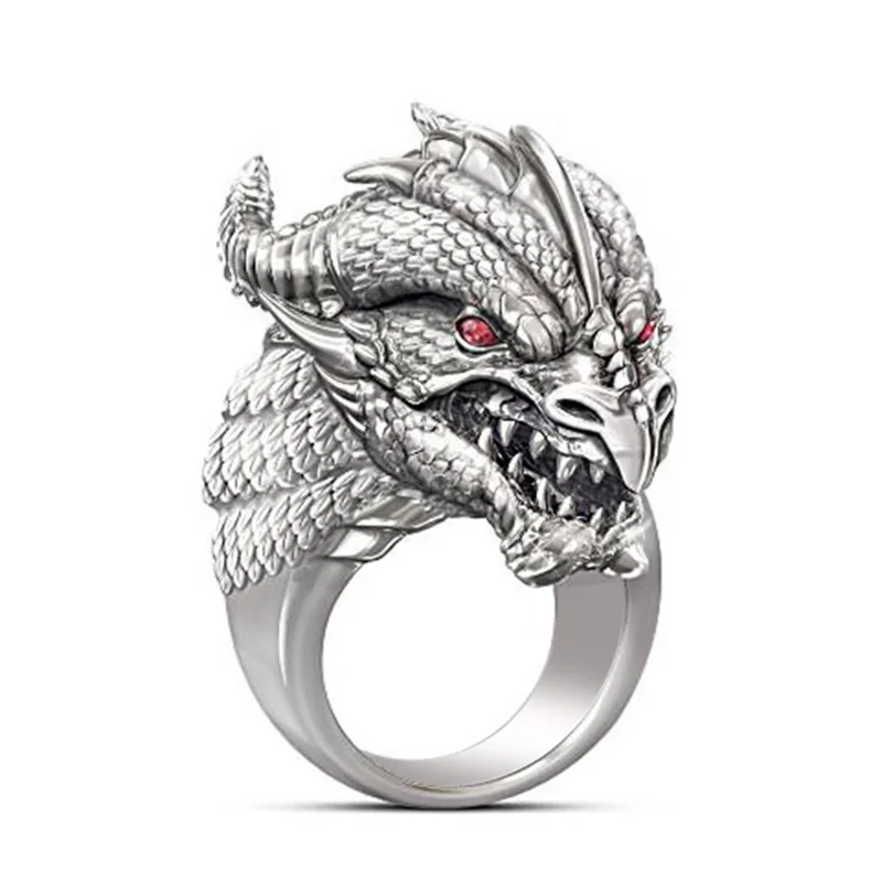 2021 nové módne Dragon 925 sterling silver mužov krúžok výročie darček šperky veľkoobchod moonso R5810